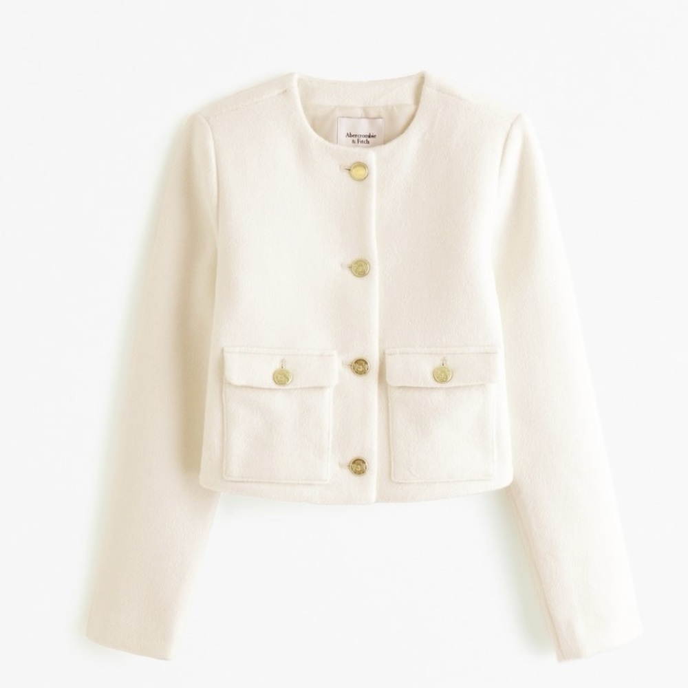 Abercrombie and Fitch Cream Jacket